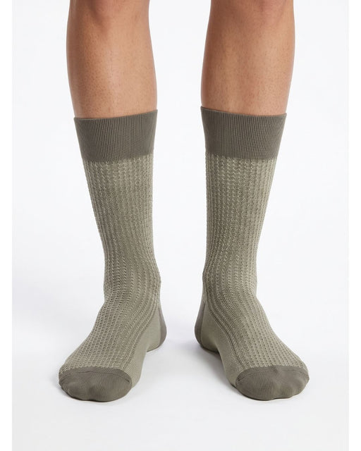 Missoni Beige Mens Textured Design Crew Socks-M