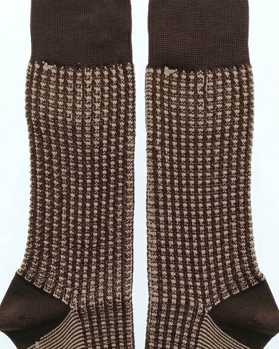 Missoni Brown Mens Textured Design Crew Socks-M