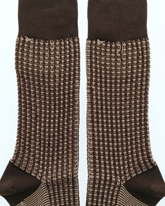 Missoni Brown Mens Textured Design Crew Socks-M