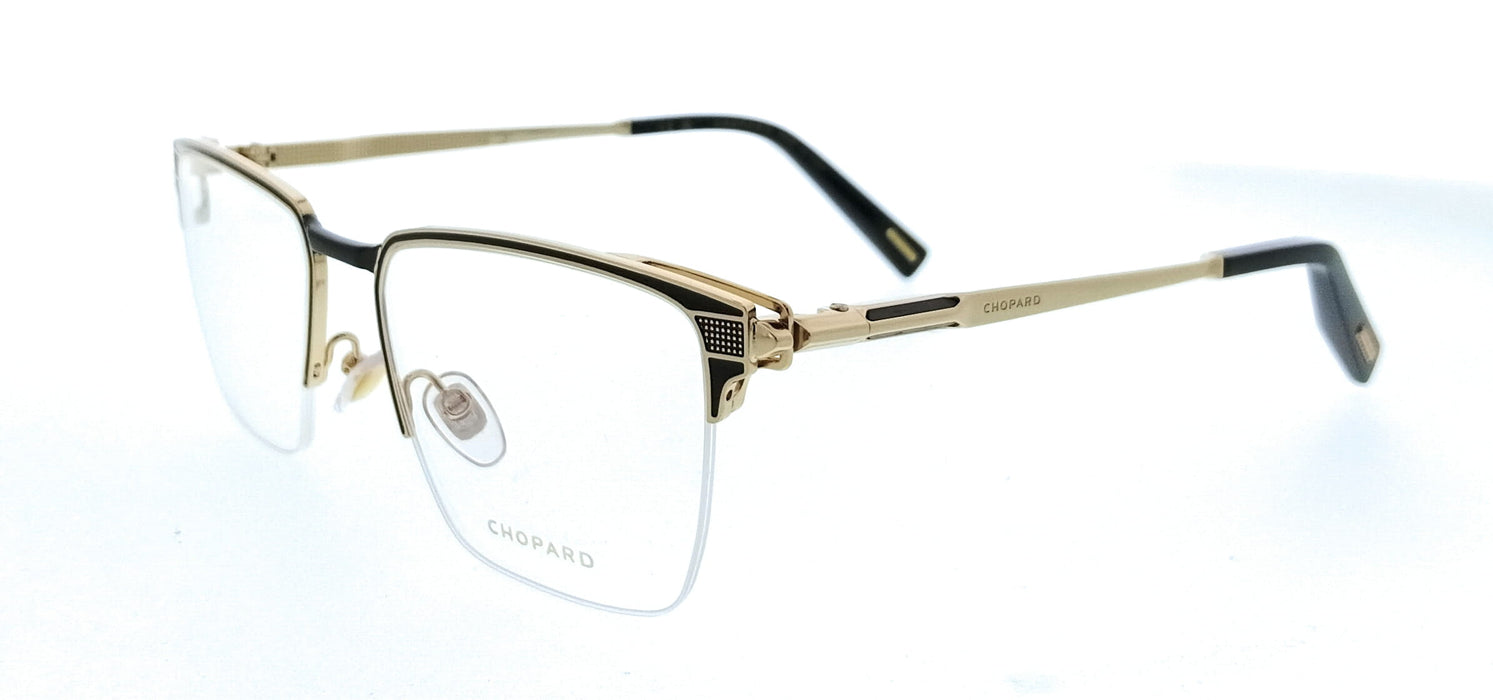 Chopard VCHL20 540301 Rose Gold Black Square Mens Optical Frames