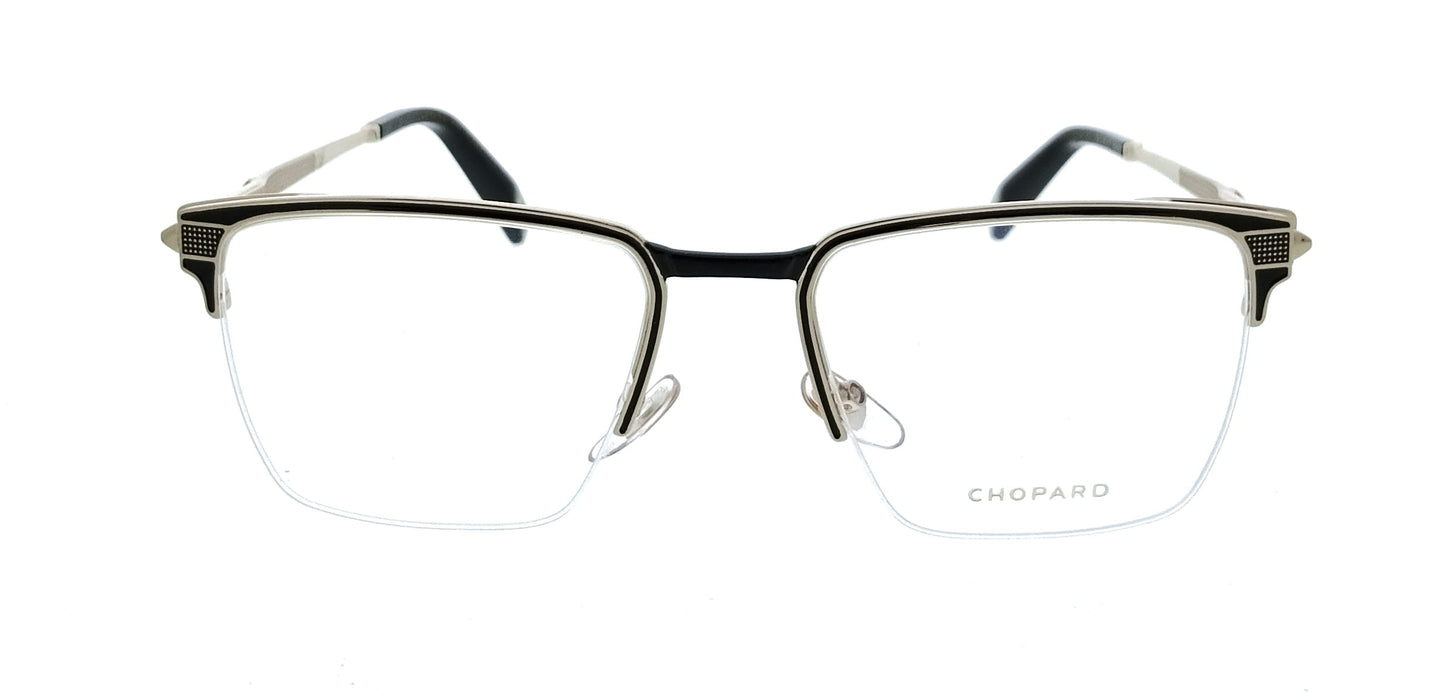 Chopard VCHL20 540301 Rose Gold Black Square Mens Optical Frames