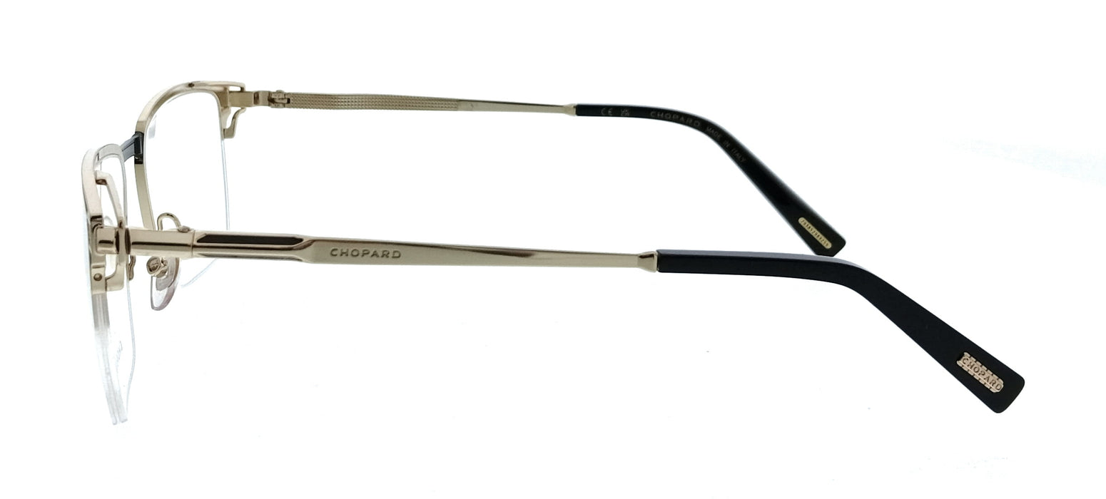 Chopard VCHL20 540301 Rose Gold Black Square Mens Optical Frames