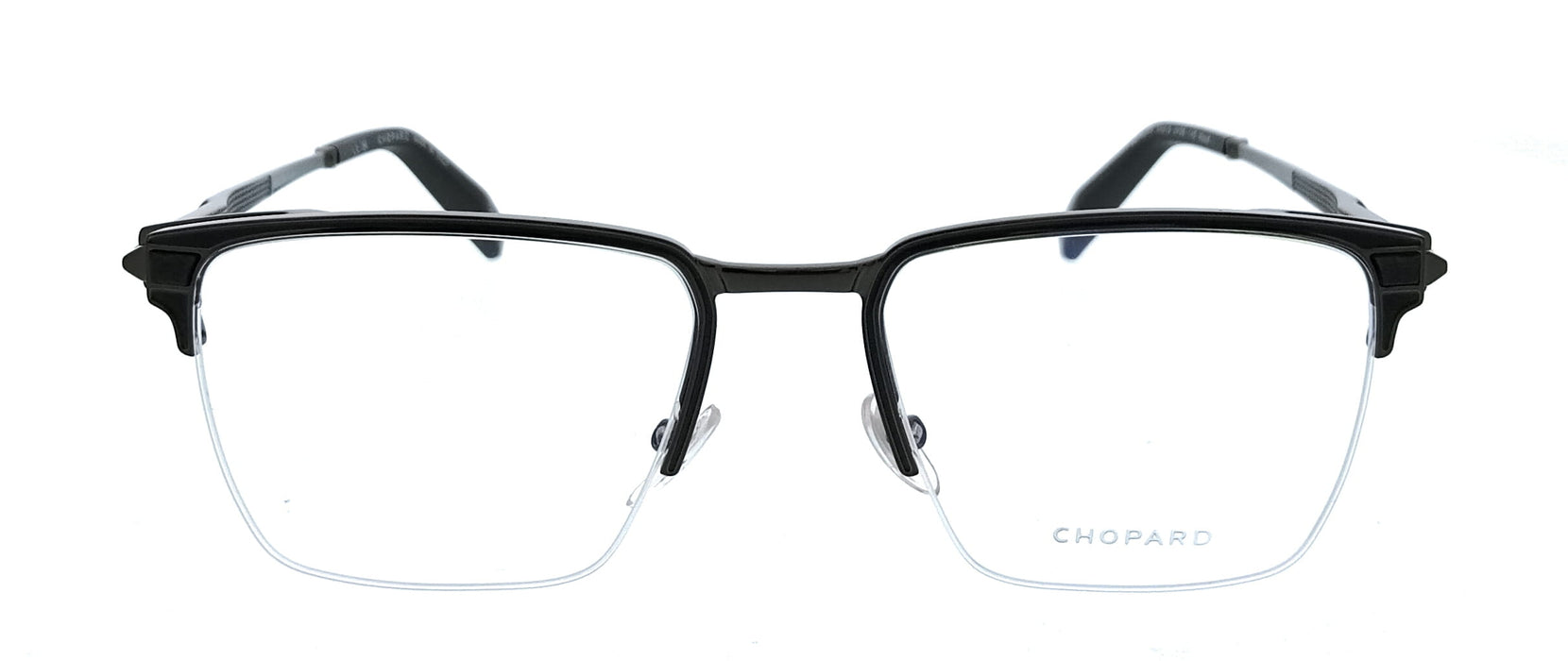 Chopard VCHL20V540K56 Gunmetal Black Square Mens Optical Frames