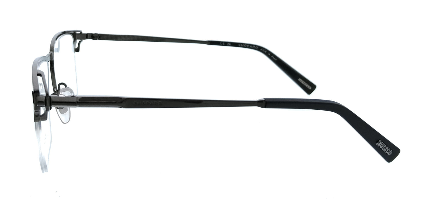 Chopard VCHL20V540K56 Gunmetal Black Square Mens Optical Frames