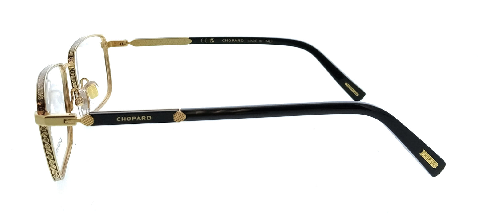 Chopard VCHL48 560SA1 Shiny Black Color Square Mens Optical Frames