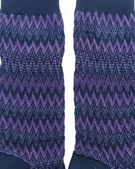 Missoni Purple Mens Crew Socks-