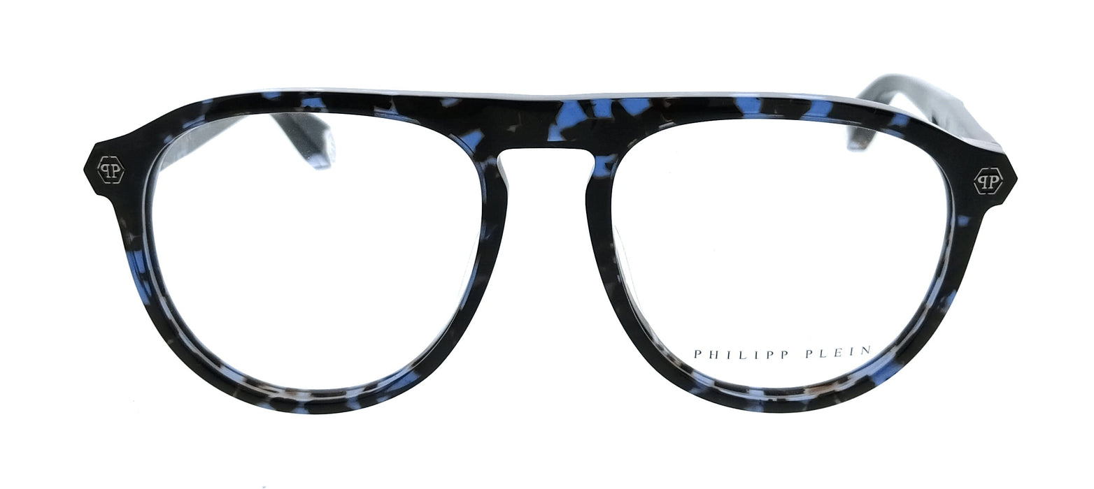 Philipp Plein VPP016M540L93 Blue Square Mens Optical Frames