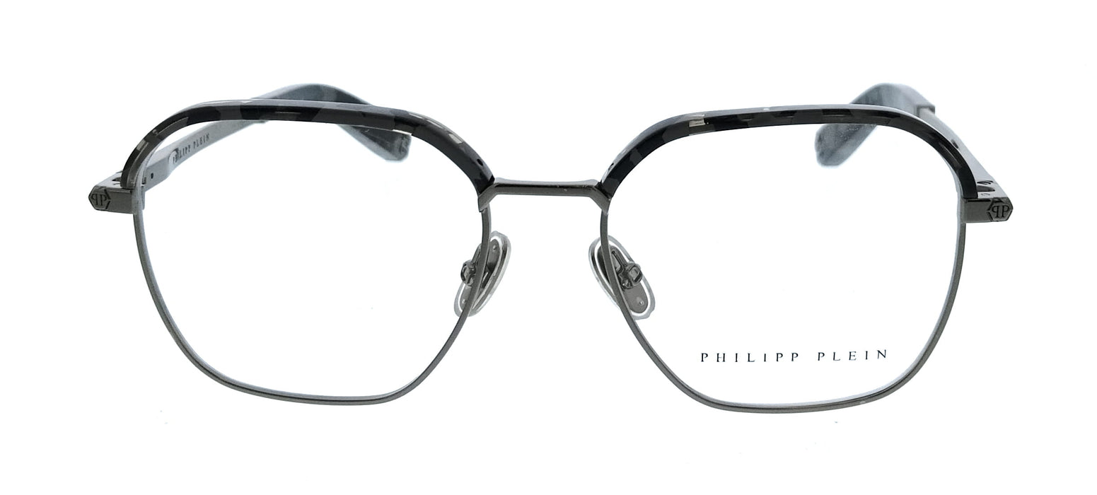 Philipp Plein VPP017M520568 Gray Square Mens Optical Frames