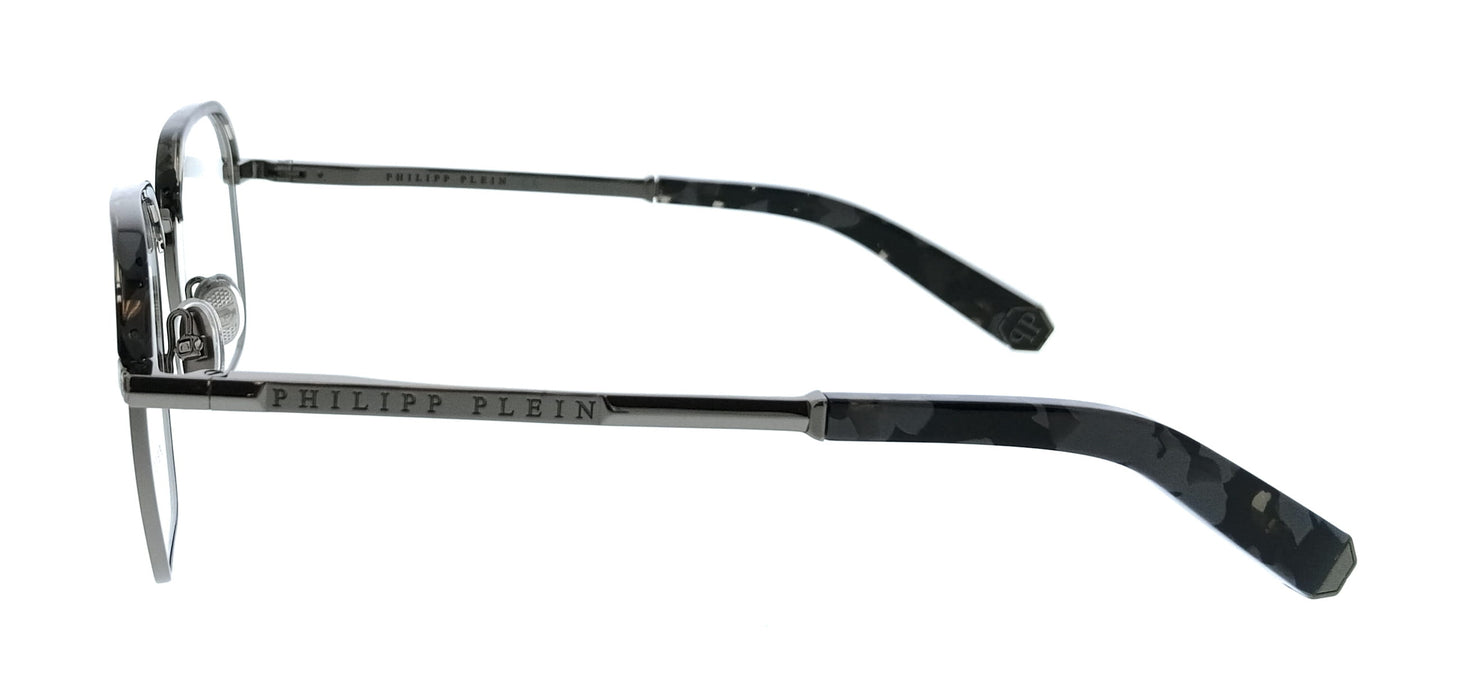 Philipp Plein VPP017M520568 Gray Square Mens Optical Frames