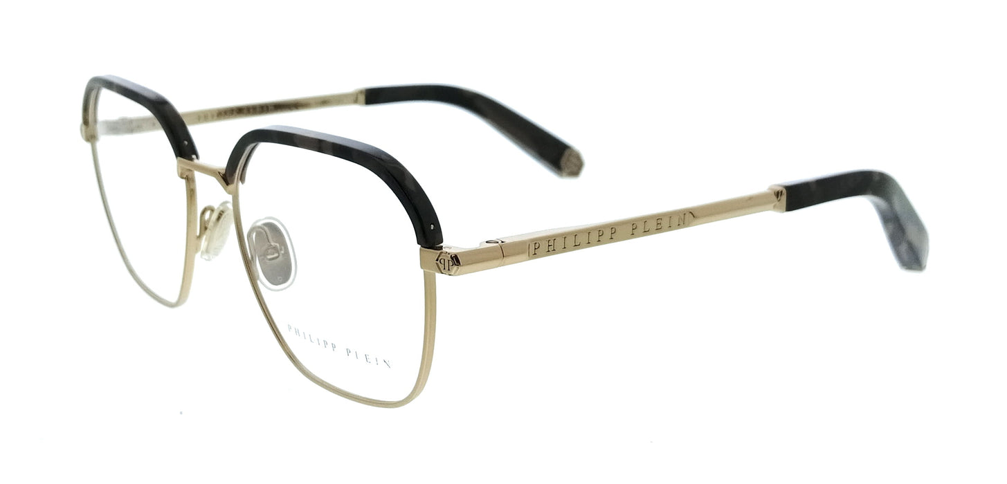 Philipp Plein VPP017M5208FF Brown Square Mens Optical Frames