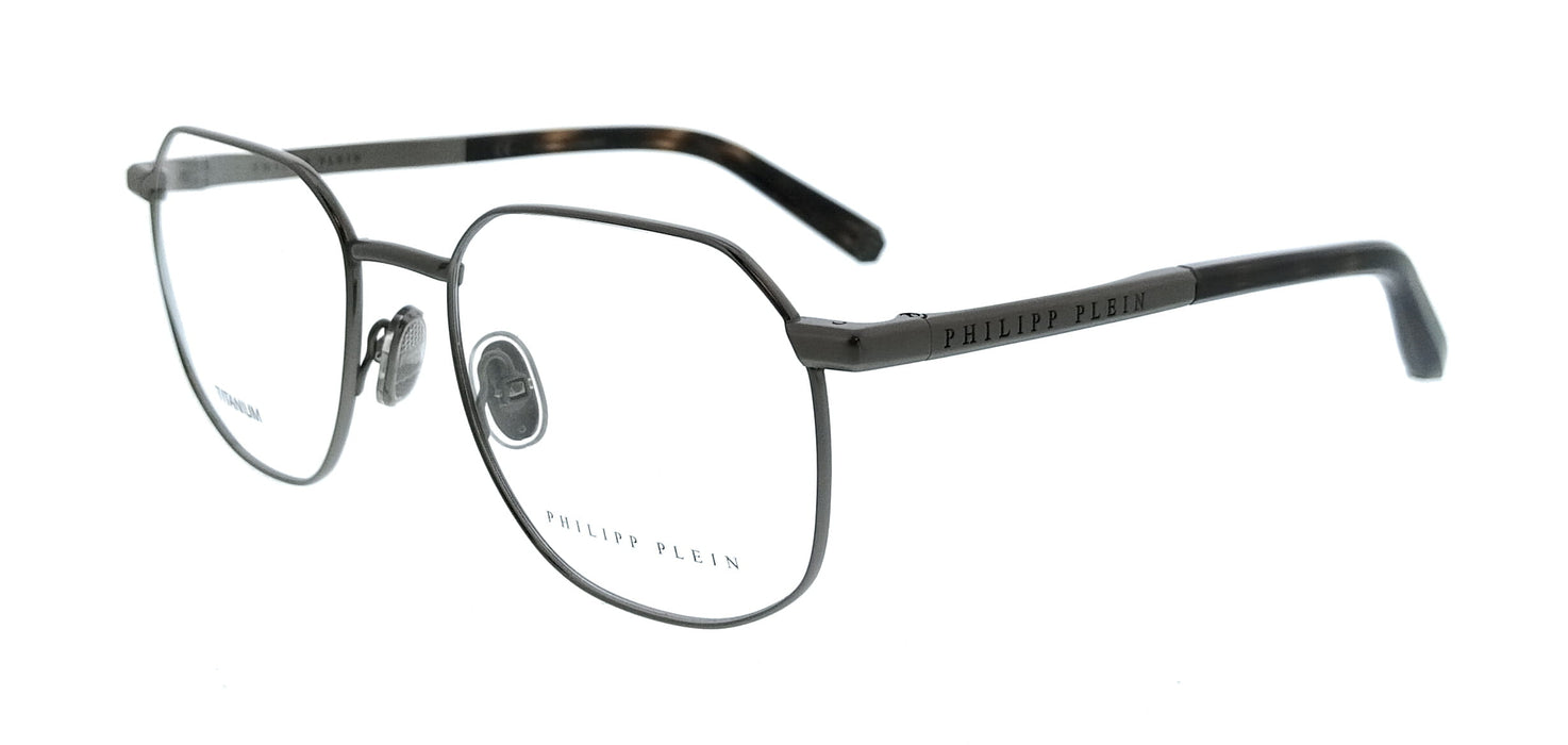 Philipp Plein VPP020M530584 Gunmetal Square Mens Optical Frames