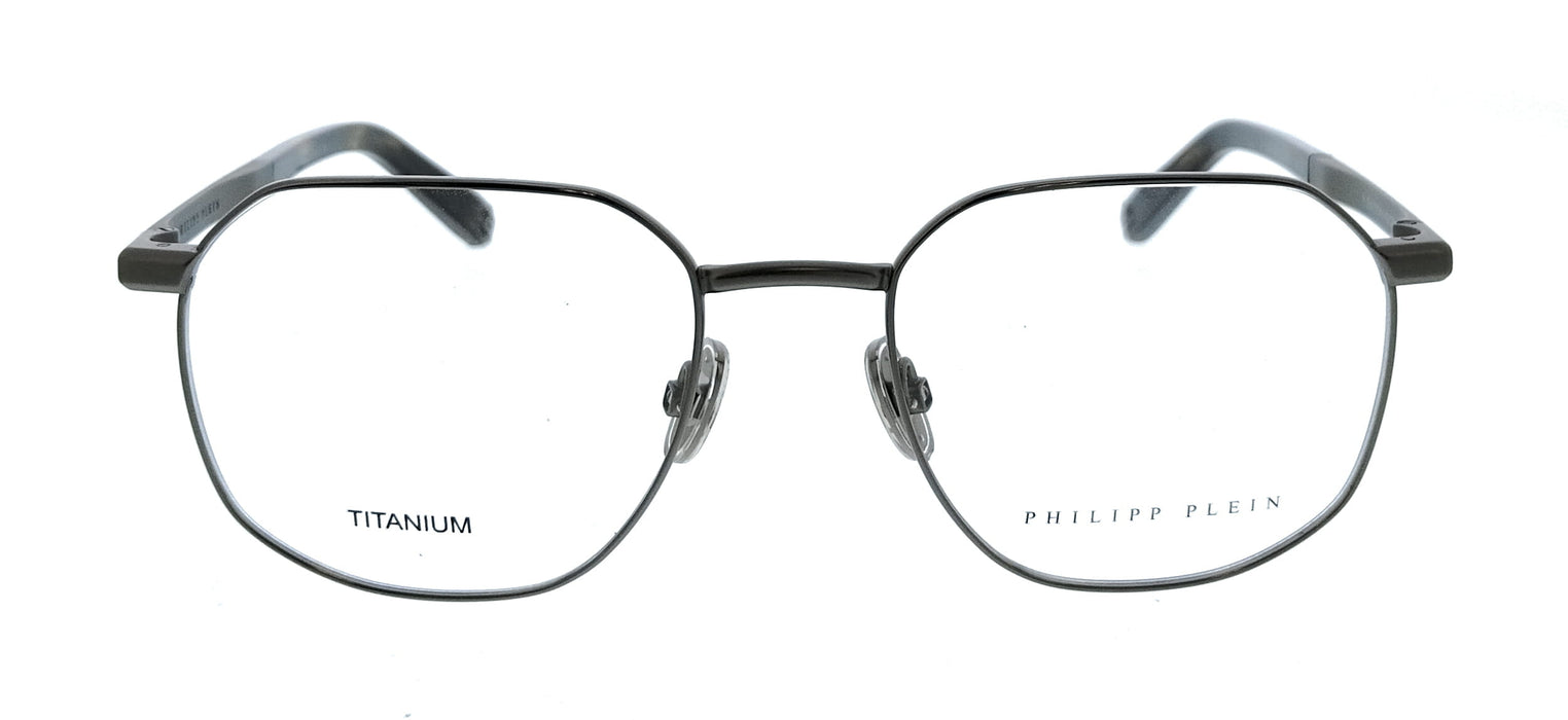 Philipp Plein VPP020M530584 Gunmetal Square Mens Optical Frames