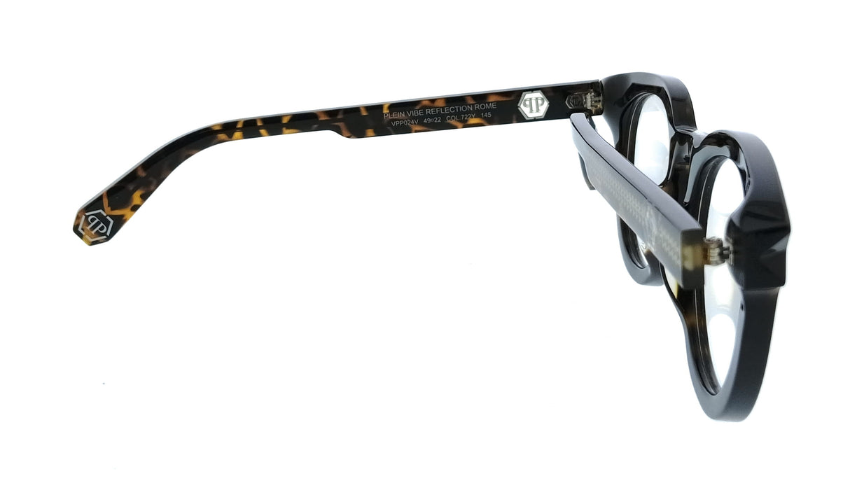 Philipp Plein VPP024V49722Y Tortoise Square Mens Optical Frames