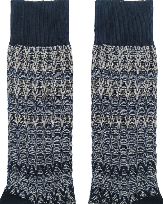 Missoni Grey Black  Mens Chevron Crew Socks-S