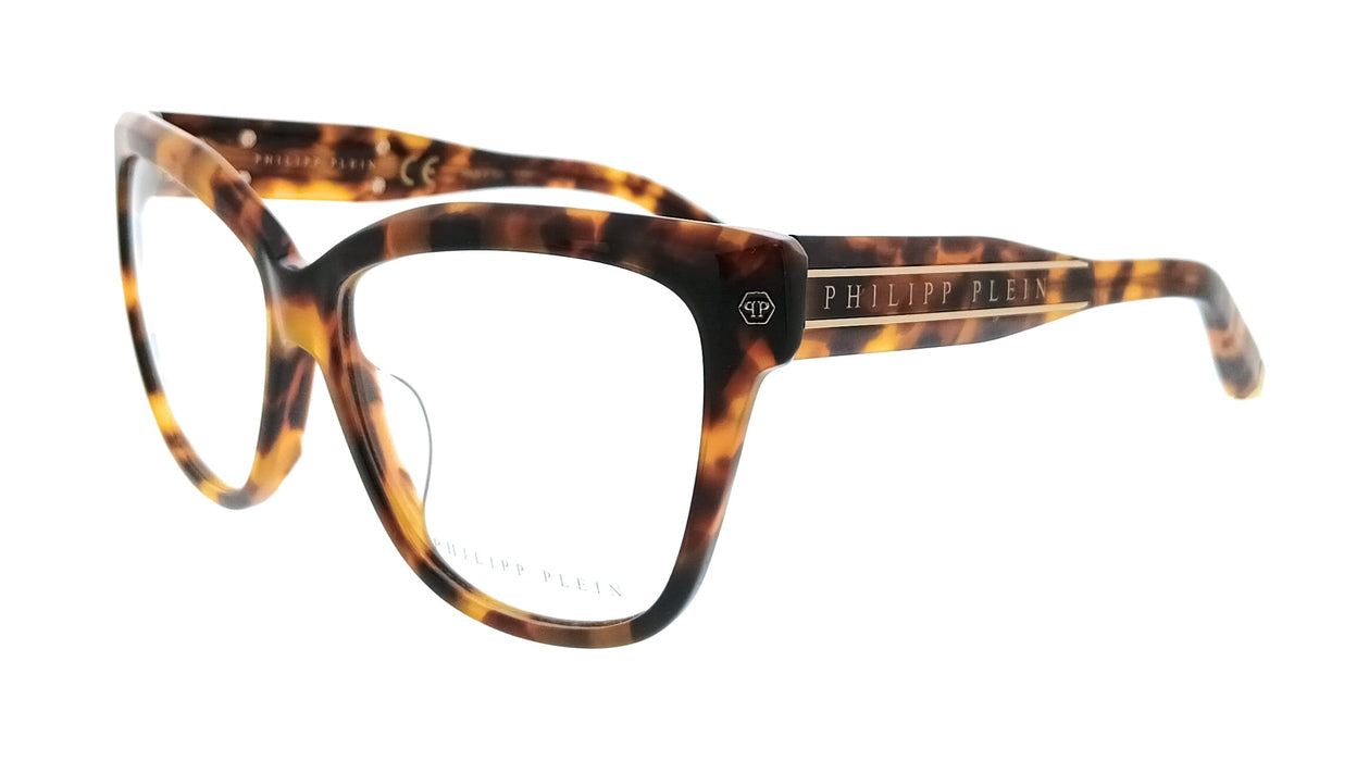 Philipp Plein VPP051M550728 Black Havana Square Womens Optical Frames