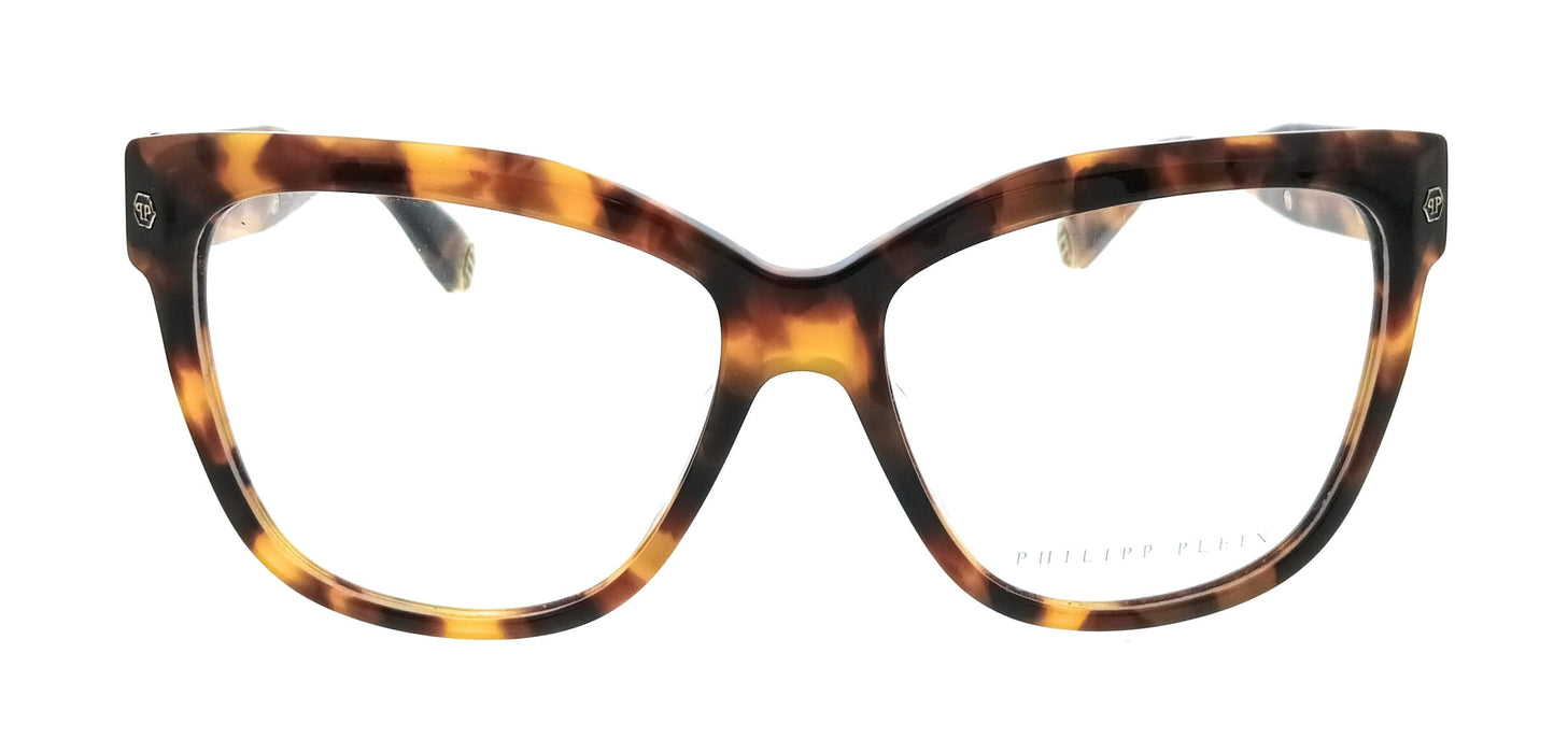 Philipp Plein VPP051M550728 Black Havana Square Womens Optical Frames