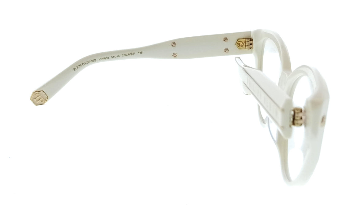 Philipp Plein VPP052M5403GF Shiny Cream Cat Eye Womens Optical Frames