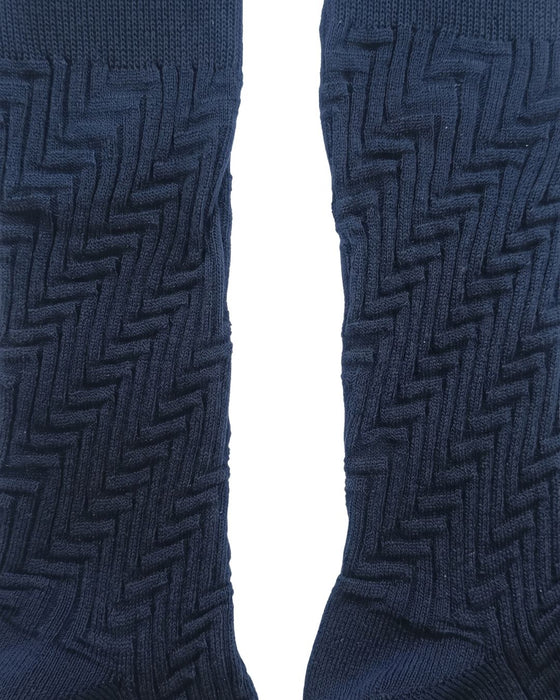 Missoni Dark Navy Mens Ribbed Crew Socks-M