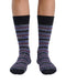 Missoni Navy Burgundy Mens Pattern Crew Socks-L