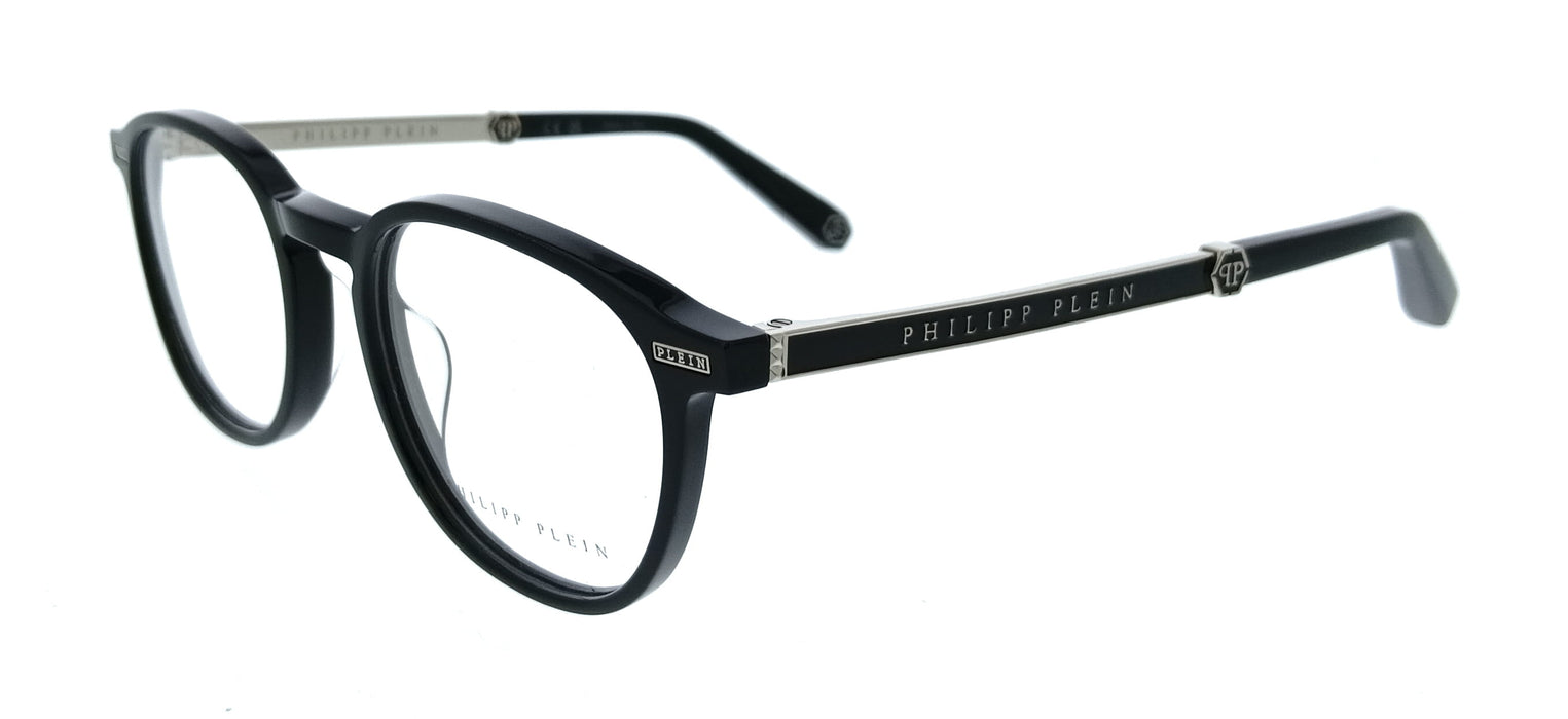 Philipp Plein VPP057M510700 Shiny Black Square Mens Optical Frames