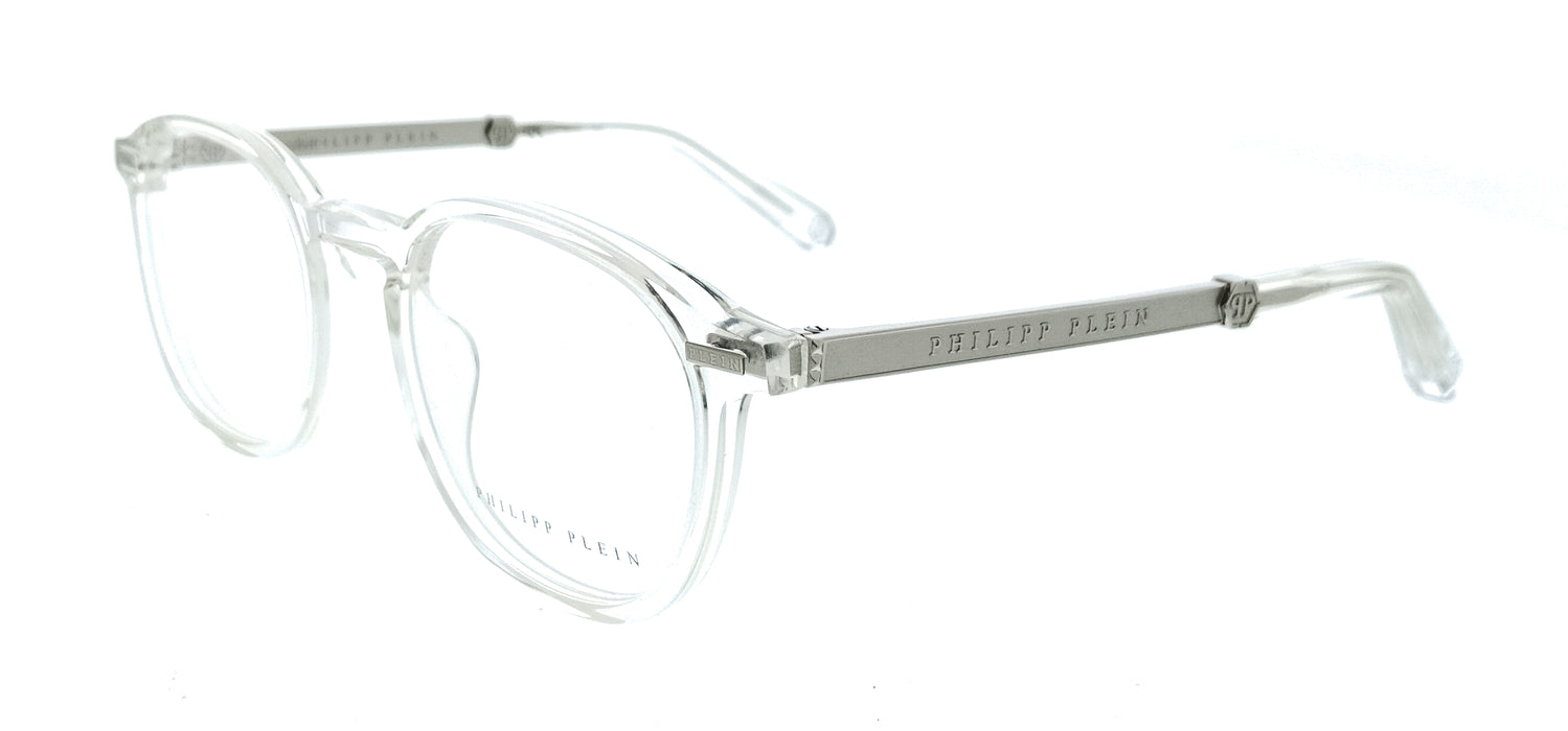 Philipp Plein VPP057M510880 Shiny Crystal Square Mens Optical Frames