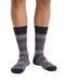 Missoni Purple Navy Mens Chevron Crew Socks-M