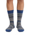 Missoni Blue Tone  Mens Stripe Crew Socks-S