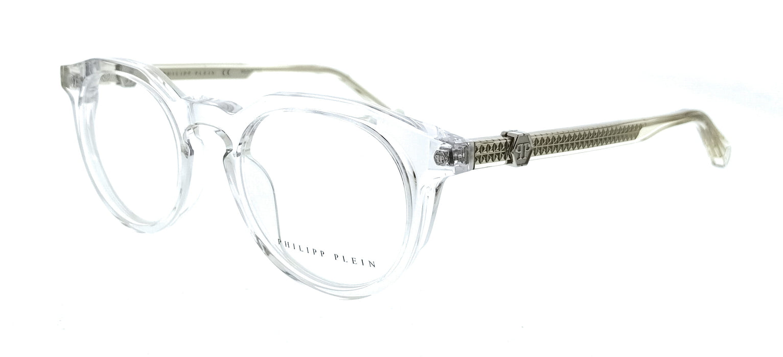 Philipp Plein VPP060M49880Y Shiny Crystal Square Mens Optical Frames