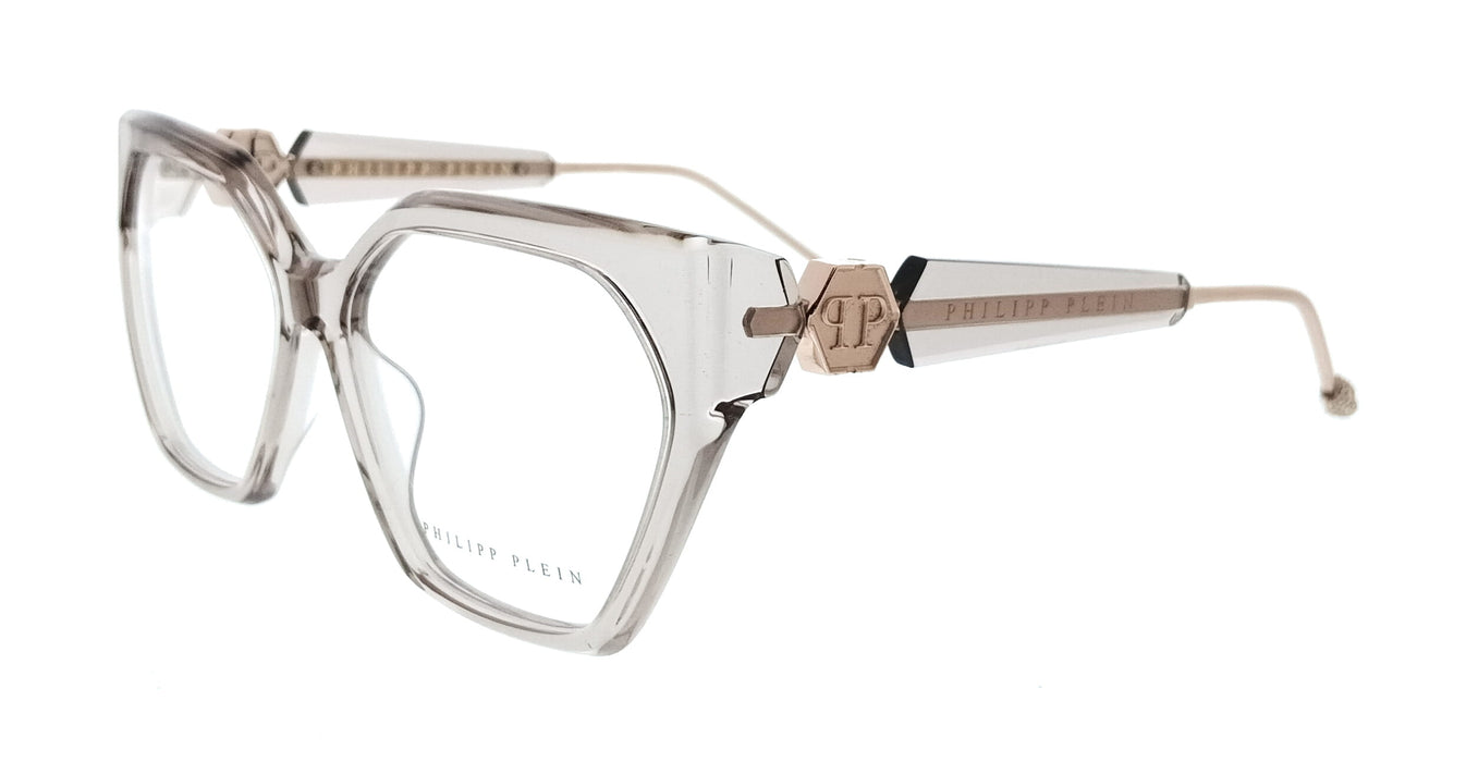 Philipp Plein VPP068S5707T1 Transparentbeige Square Womens Optical Frames