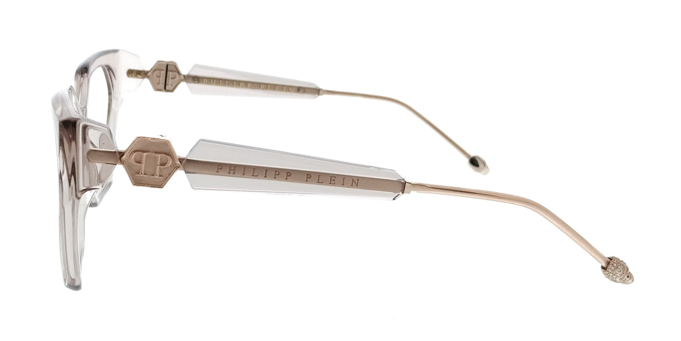 Philipp Plein VPP068S5707T1 Transparentbeige Square Womens Optical Frames