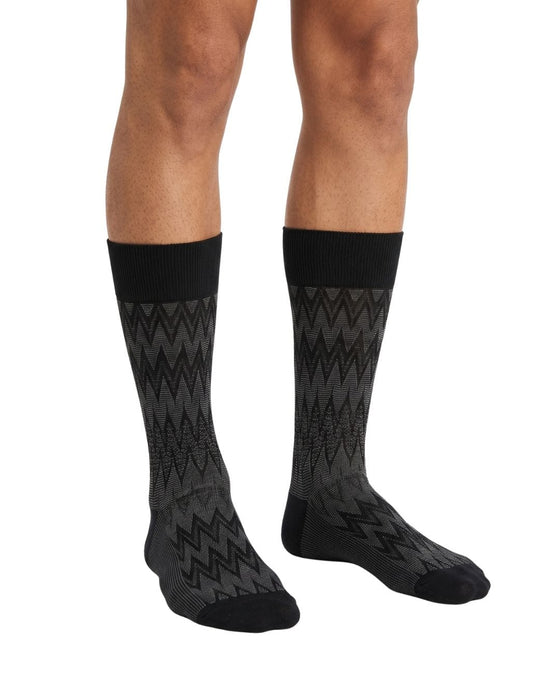 Missoni Black Anthracite Mens Chevron Socks-M