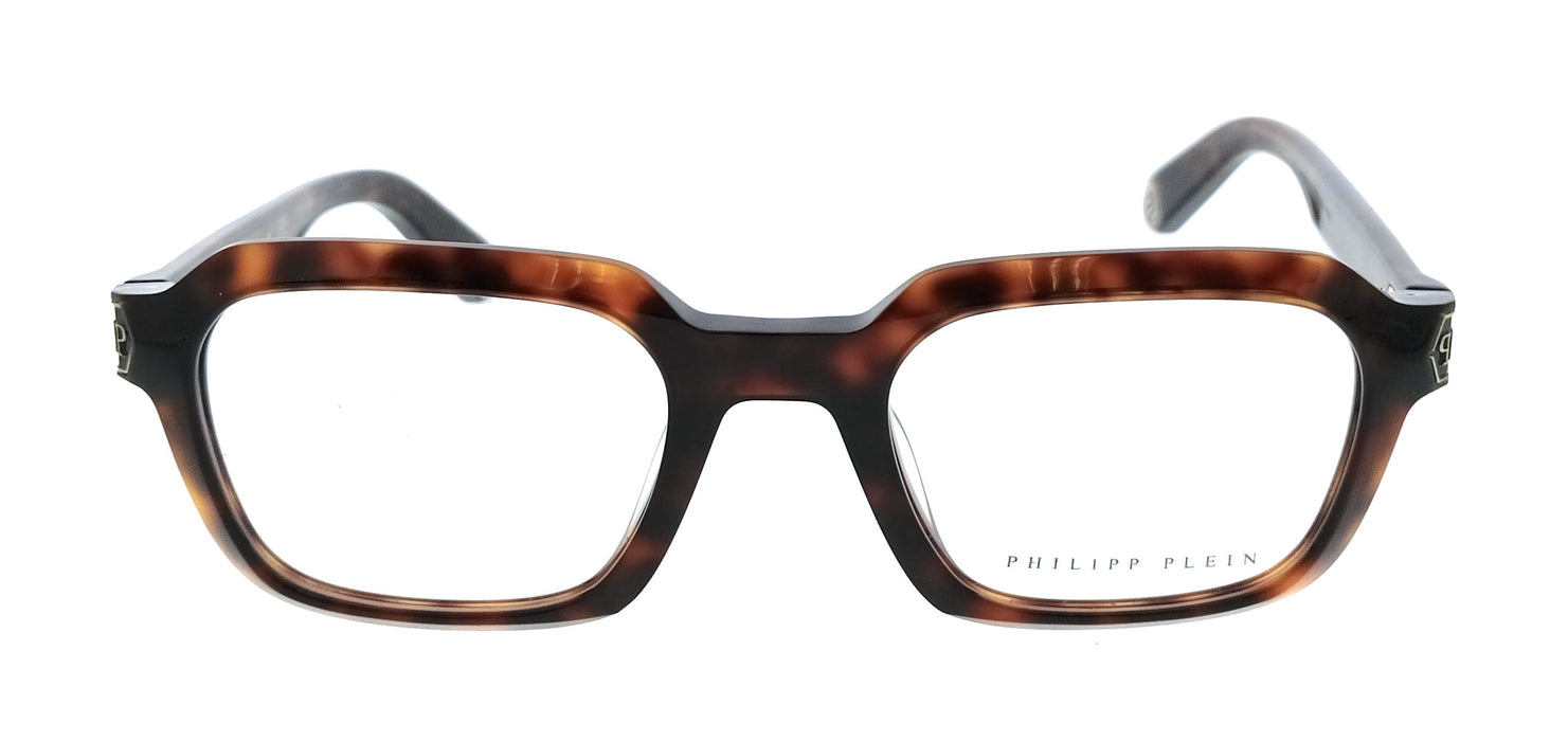 Philipp Plein VPP083M520C10 Shiny Havana Square Mens Optical Frames