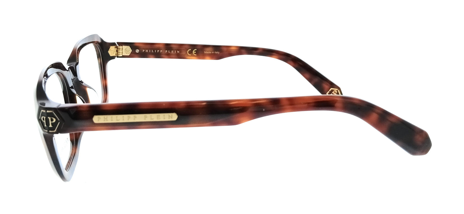 Philipp Plein VPP083M520C10 Shiny Havana Square Mens Optical Frames