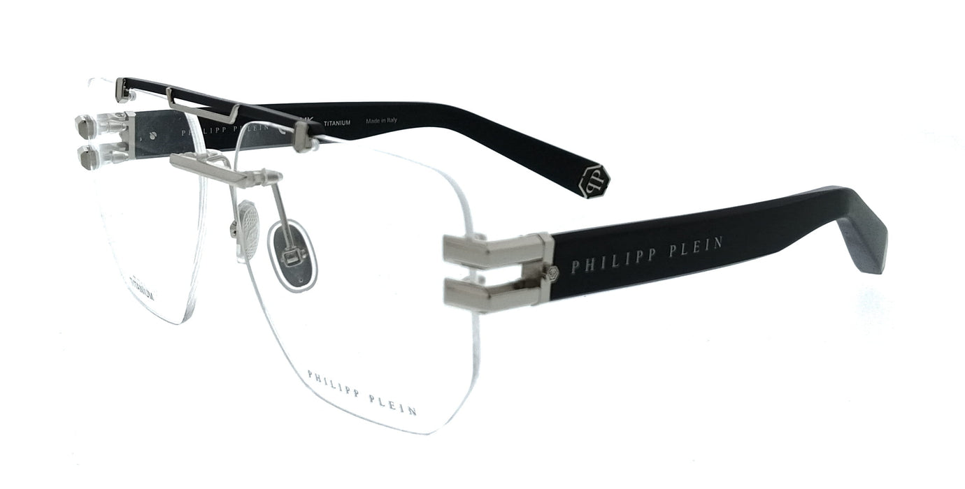 Philipp Plein VPP087M610584 Gunmetal Sand 0 Rect Mens Optical Frames