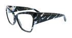 Philipp Plein VPP100 550Z21 Marbled Black Square Womens Optical Frames