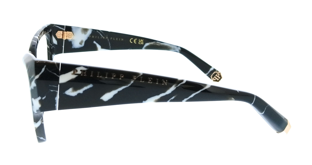 Philipp Plein VPP100 550Z21 Marbled Black Square Womens Optical Frames
