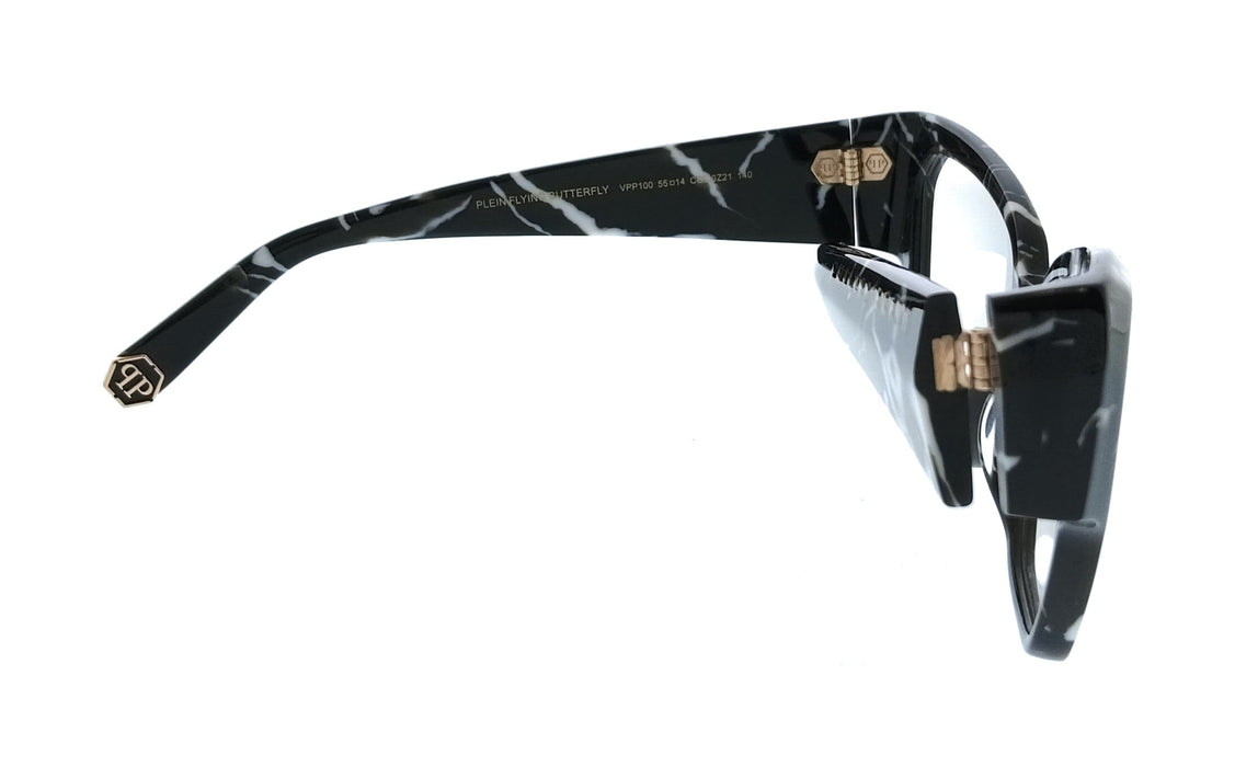 Philipp Plein VPP100 550Z21 Marbled Black Square Womens Optical Frames