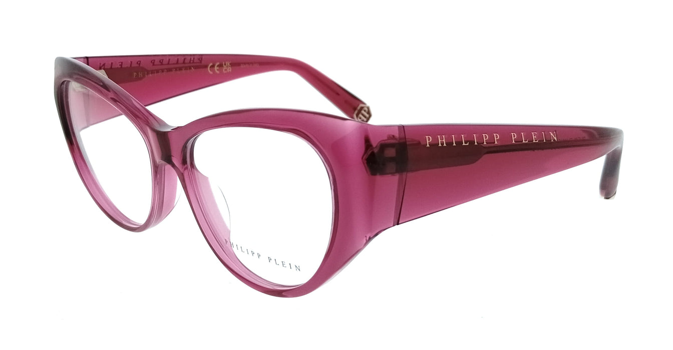 Philipp Plein VPP101 540AGN Transparentred Cat Eye Womens Optical Frames
