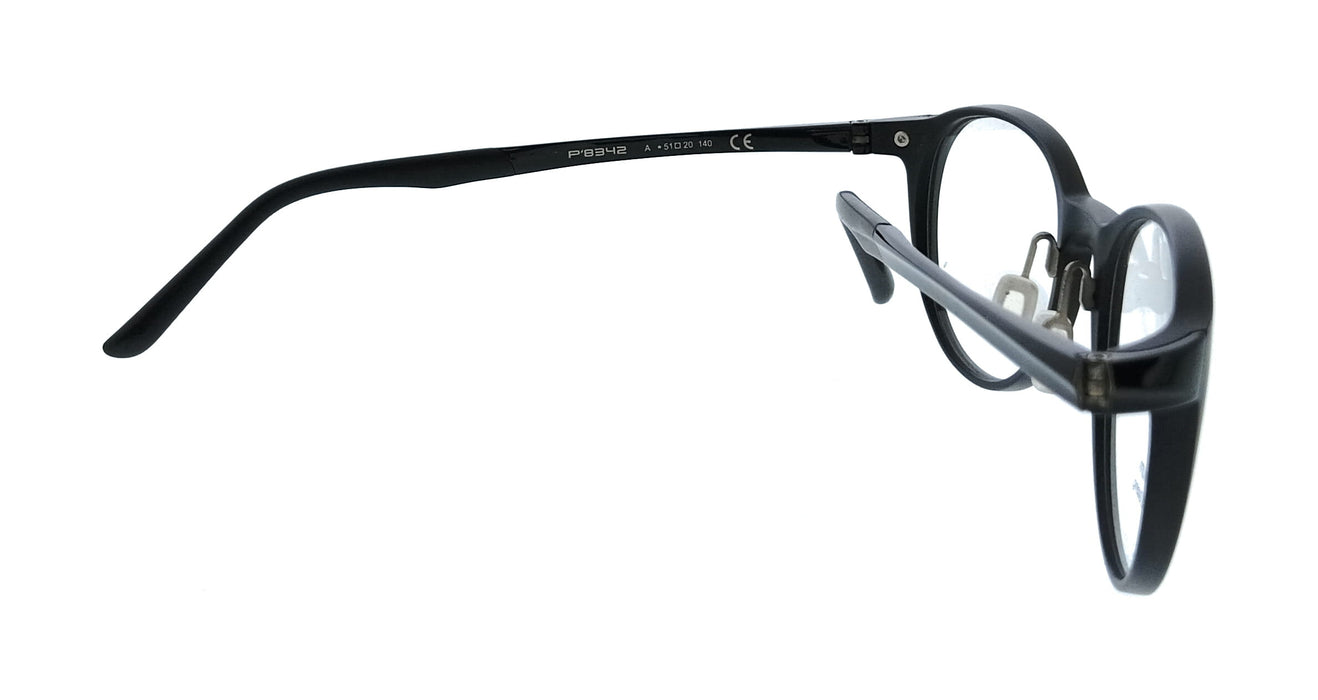 Porsche Design P8342 51A Black Rectangle Unisex Sunglasses