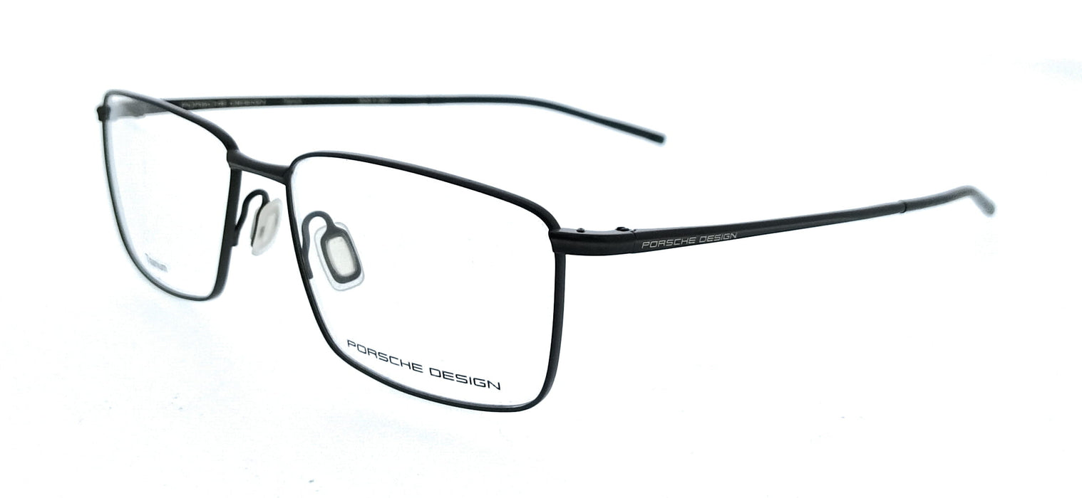 Porsche Design P8364 55A Black Square Mens Sunglasses