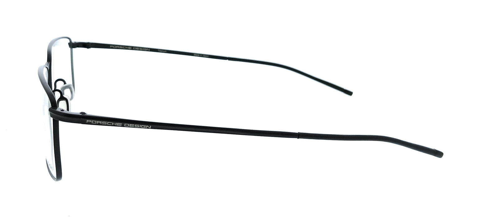 Porsche Design P8364 55A Black Square Mens Sunglasses