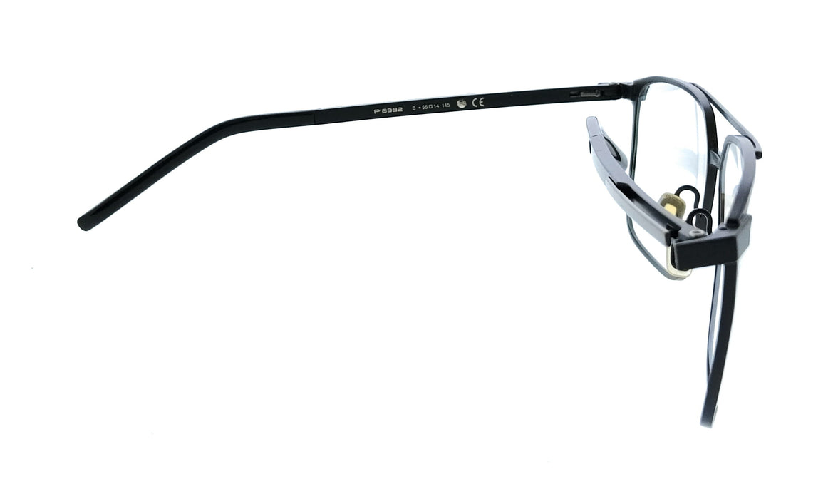 Porsche Design P8392 56B Black Square Mens Sunglasses
