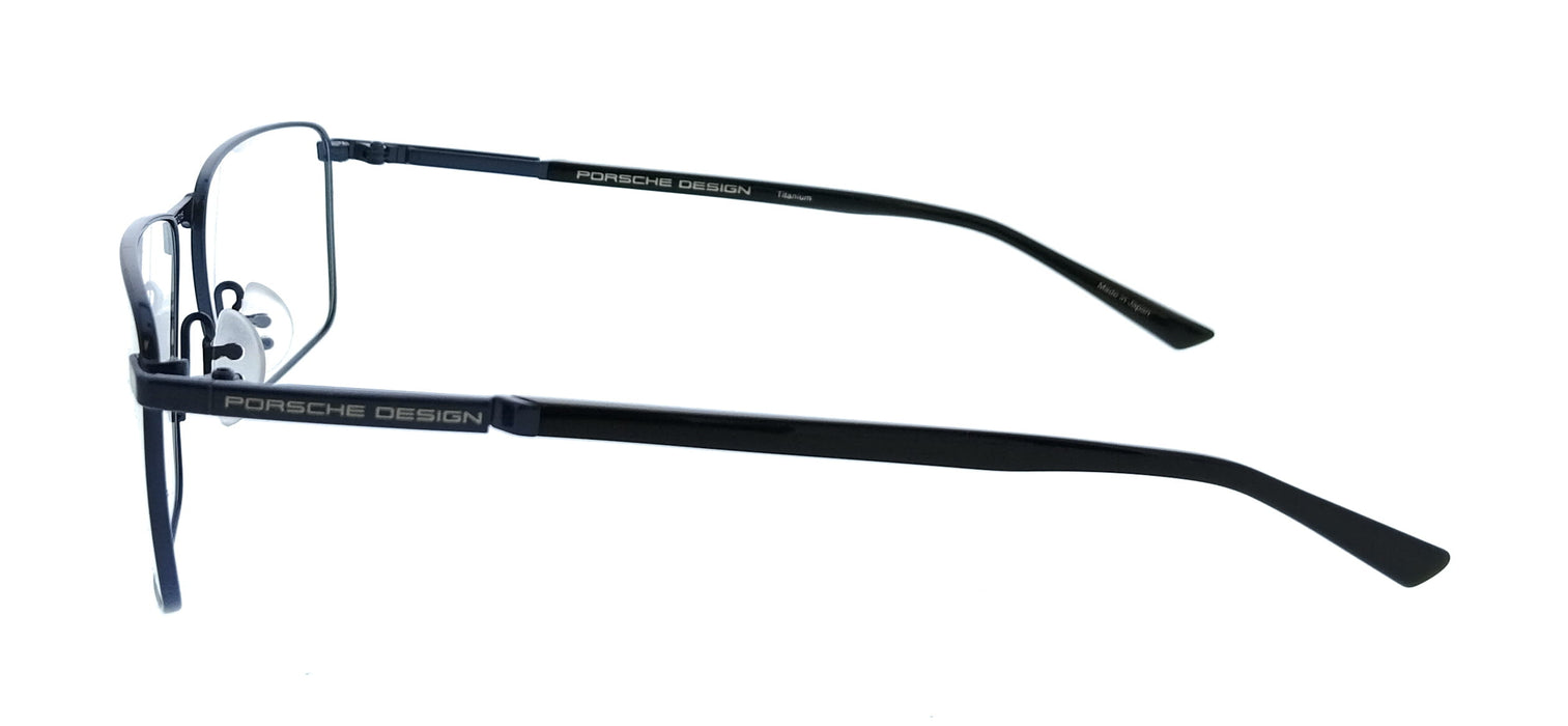 Porsche Design P8729 57D Blue Black Square Mens Sunglasses