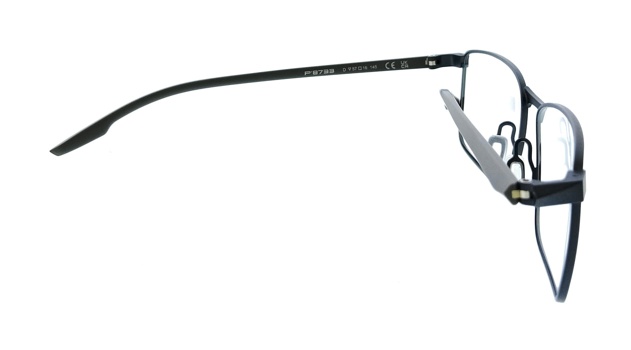 Porsche Design P8733 57D Blue Gray Square Mens Sunglasses
