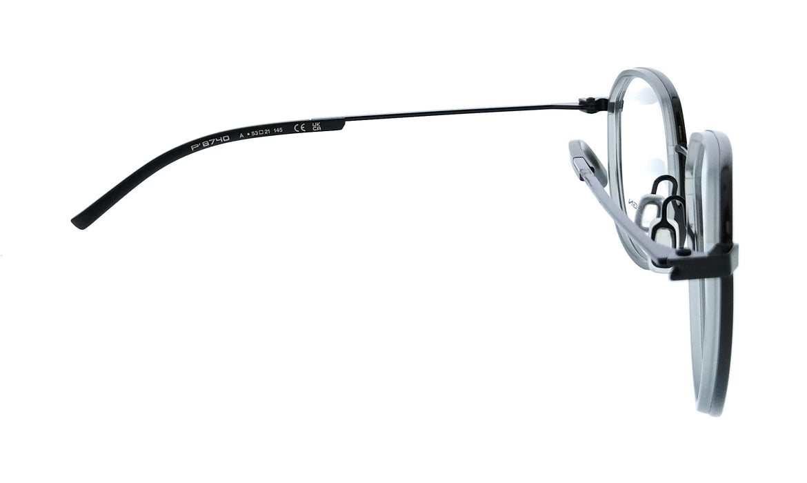 Porsche Design P8740 53A000 Black Square Unisex Sunglasses