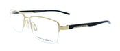 Porsche Design P8745 58C000 Blue Gold Rectangle Mens Sunglasses