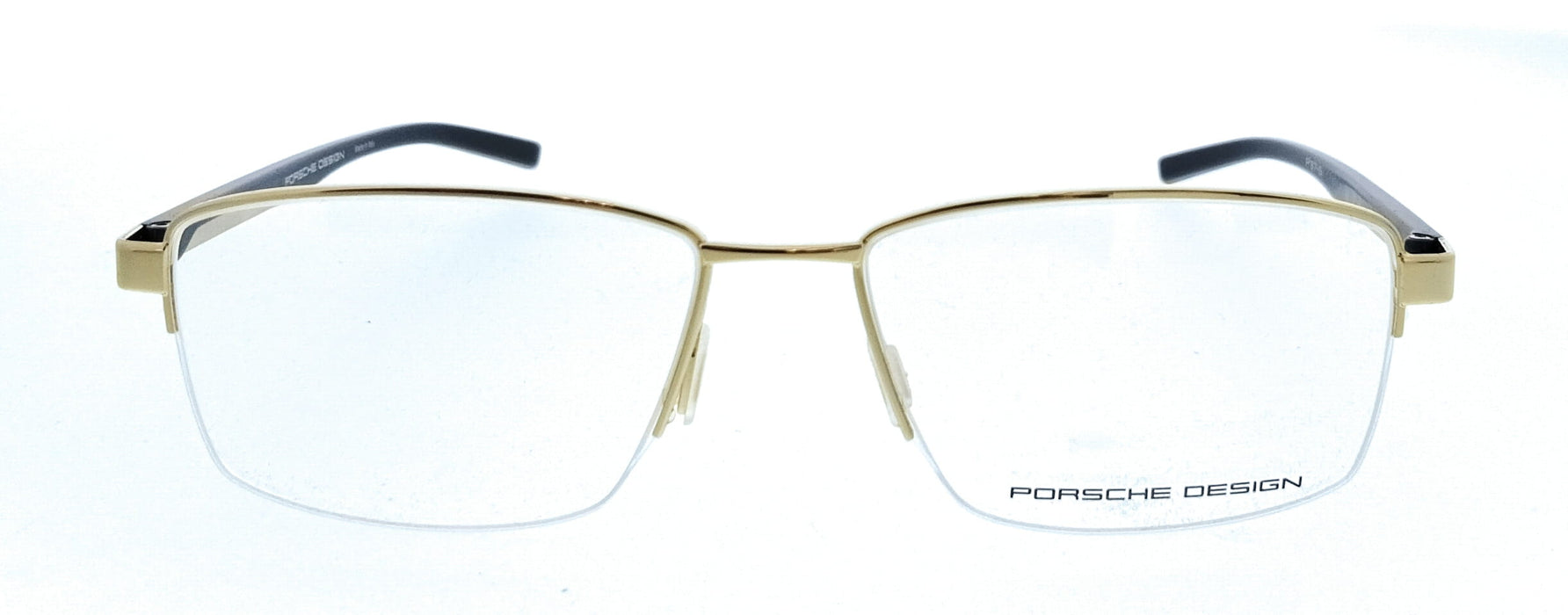 Porsche Design P8745 58C000 Blue Gold Rectangle Mens Sunglasses