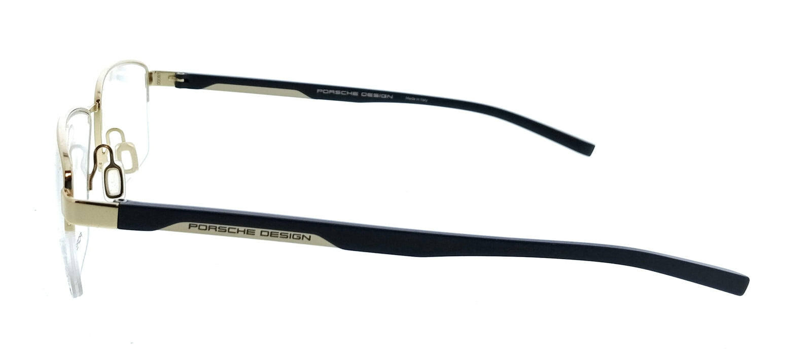 Porsche Design P8745 58C000 Blue Gold Rectangle Mens Sunglasses