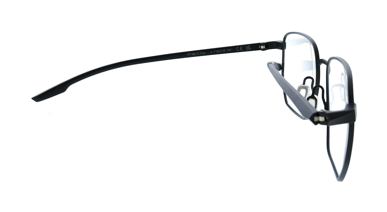 Porsche Design P8770 55A000 Matte Black Square Mens Sunglasses