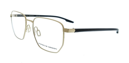 Porsche Design P8770 55B000 Shiny Gold Black Square Mens Sunglasses